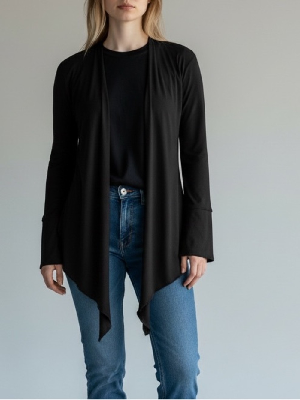 Joseph Ribkoff Open Front Cardigan Black